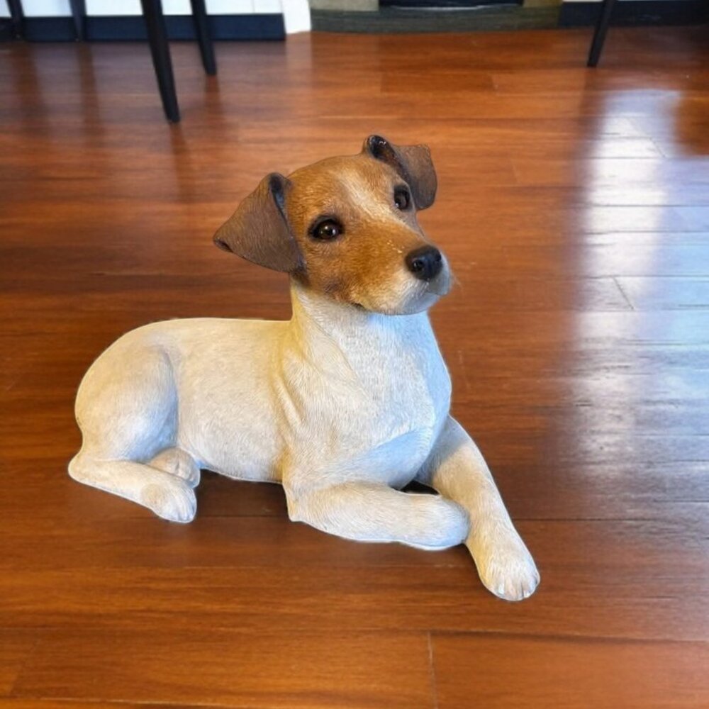 SANDICAST Original Size Jack Russell Terrier Sculpture 1992 VGUC